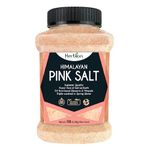 Herbion Naturals Himalayan Pink Salt Jar Fine Grain, GMO Free, Supreme Quality Chemical Free, Vegan, Kosher Certified, Fine Grain All-Natural Salt, Triple-Washed in Spring Water.