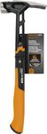 Fiskars Pro IsoCore 17 oz Framing Hammer (16") - with Rip Claw, Shock-Absorbing Grip, and Magnetic Nail Starter - Drive Large Nails into Tough Wood - Construction and Home Improvement Tools