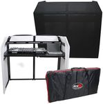 ProX XF-MESA-MK2 Mesa MK2 DJ Facade Table Station Includes White & Black Scrims and Padded Carry Bag