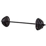 The Step Fitness Deluxe Barbell Weight Set, 60 lbs with Bar, Collars, and Weights