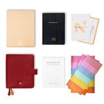 NEORAH – 2024 Dated A6 ACCOMPLISH Daily Planner Gift Set | Includes A6 Snap Organiser Cover + 1 Soft Cover 512 Pages Daily Planner + 456 Metallic Stickers (3 Sheets) + User Guide + Planner Box | Planner Includes Dated Yearly Layout | Monthly Layout |Daily + 24hrs Hourly Layout | 365 Daily Pages | 12 Month Budget | 12 Month Habit Tracker Wheel Diary with Dates – Tracking Goals | Things to Do | Health |Priorities |Affirmations |Accomplishments | Gratitude Journal | Notes – RED