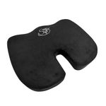 Orthopedic Memory Foam Seat Cushion – Sciatica Coccyx Pillow - Ergonomic Office Chair Cushion for Tailbone Pain for Computer Car Bus Plane Park Bench (1, Seat Cushion 45x35cm)