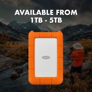 LaCie Rugged Mini 5TB Portable External Hard Drive – Shock Resistant