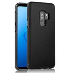 Anti Gravity Galaxy S9 Case, Magic Nano Suction Sticky Black Anti Gravity case for Samsung Galaxy S9 Hands Free Selfie Stick on Smooth Surface Back Cover with dust Proof Film