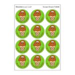 Scooper Dooper/Chocolate Scent Retro Stinky Stickers by Trend; 24/Pack - Authentic 1980s Designs!