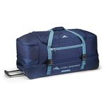 High Sierra Fairlead Collection 34" Drop Bottom Wheeled Duffle (Color : True Navy/Graphite Blue)