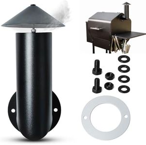 Pellet Grill Smoke Stack Chimney Replacement for Pit Boss Traeger Camp Chef, Replacement Stack Smoker Kits with Umbrella, Gasket, Screw, Locking Washer & Washer