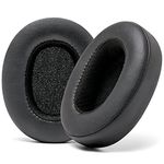 WC Wicked Cushions Extra Thick Earpads for Skullcandy Crusher/Evo/Hesh 3 Headphones & More | Improved Durability & Thickness for Improved Comfort and Noise Isolation | Black