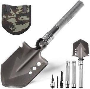 Camping Shovel,(30.4") Multifunctional Folding Survival Shovel with Manganese Steel Material,Portable Folding Survival Tool for Camping,Hiking,Off-Road & Emergency
