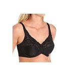 Lilyette Women's Microfiber Minimizer, Black, 38DD