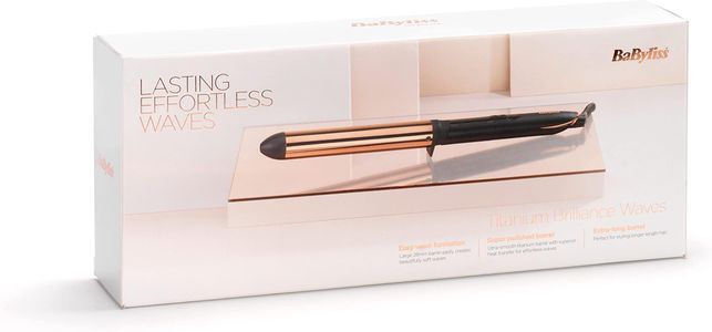 BaByliss Titanium Waves Wand – 28mm Hair Styling Tool