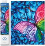 Diamond Dotz Flutter by Pink Butterflies Diamond Painting Kits for Adults - Diamond Art Kits a Relaxing Creative Craft Kit with Dotz Gems 12"x12"