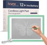 iVyne Rechargeable A4 Light Pad for Tracing & Weeding - LED Light Board for Weeding Vinyl - for Cricut Vinyl Weeding Tools - Ultra-Thin & Portable - Perfect for Artists & Crafters - Green