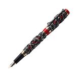 Zoohot 3D Jinhao Dragon Fountain Pen Fine Nib Phoenix pattern Signature Calligraphy Business Pens