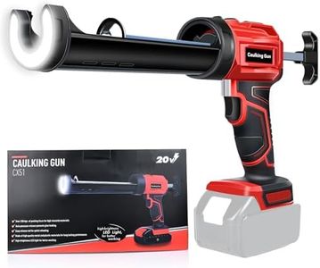 Caulking Gun for Makita 18V Battery,Electric Caulk Gun Drip-Free with LED Light,4 Adjustable Speeds,10oz/300ml Cordless Caulking Gun for Filling,Sealing,Immediately Break Glue Function(Tool Only)