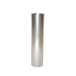 Kamino-Flam Ø 100 mm Hot-dip Aluminised (FAL) Steel Stove Pipe, Approx. 500 mm Straight Length Chimney Pipe, Stainless Flue Pipe for Stoves, Heat Resistant Single Wall Pipe EN 1856-2 Standard, Silver