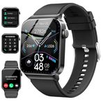 Smart Watch for Men Women with Bluetooth Call, 1.85" HD Touch Screen smartwatch, 100+ Sport Mode Fitness Watch with Heart Rate/ Spo2/ Sleep Monitor, IP68 Waterproof Watch Compatible with iOS Android