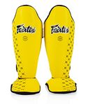 Fairtex Competition Shin Guards-Large-Yellow