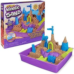 Kinetic Sand, Deluxe Beach Castle Playset with 2.5lbs of Beach Sand, Includes Molds and Tools, Sensory Toys for Kids Ages 5+