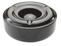 Beaumont Windproof Melamine Ashtray Black146mm