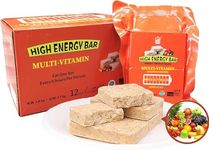 BDH High Energy Bar Mixed Fruit Flavor 7400 Calories | 125g*12bags MRE Survival High Energy Emergency Food Ration Compressed Biscuits Long shelf-life for Outdoor Activities, Crisis Disaster Preparation, Compact Packaging