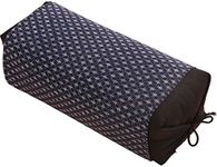 Iris Plaza Noodle Pillow, with Tea Leaves, Antibacterial, Men's Buckwheat Pillow, Adjustable Height, 15.7 x 7.9 inches (40 x 20 cm), Cover Included, Navy