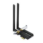 TP-Link Archer TX50E AX3000 Wi-Fi 6 Bluetooth 5.2 PCIe Adapter for PC with Heat Sink, MU-MIMO, Ultra-Low Latency, Supports Windows 11/10(64bit) Only, Two High-Gain Dual Band Antennas