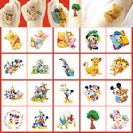 20 Pcs Mickey Mouse Temporary Tattoos Stickers Birthday Party Supplies Anime Cartoon Fake Tattoos Stickers Party Favors for Kids Boys Girls