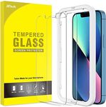 JETech Screen Protector for iPhone 13/13 Pro 6.1-Inch, Tempered Glass Film with Easy-Installation Tool, 2-Pack