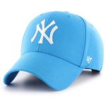 47 Brand Cap with a Visor, Blue, One Size