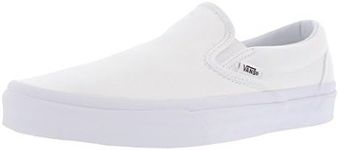 Vans, Classic Slip-On Sneakers (True White, 12 Women/10.5 Men)