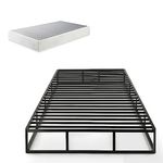 Zinus 9 Inch Quick Lock High Profile Smart Box Spring / Mattress Foundation / Strong Steel Structure / Easy Assembly, Twin