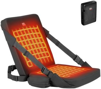 KEMIMOTO Heated Hunting Seat Cushion Tree Stand with 10000mAh Battery Black