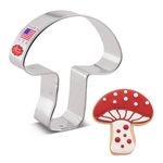 Mushroom Premium Cookie Cutter 8.3 cm, Made in USA by Ann Clark