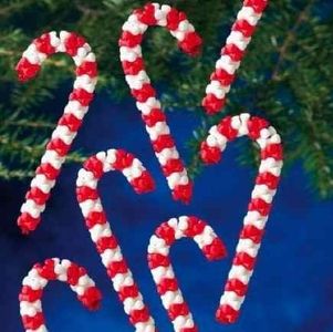 Darice Lot de 15 Perles de Noël en Forme de Sucre d'orge