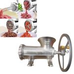 THW® Extra Heavy Duty Hand Operated Meatal Meat Manual Mincer Grinder Keema Machine 7kg Weight (32 Number) for 25 kg per Hour