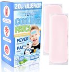 Kids Cooling Patches for Fever Discomfort & Pain Relief, 20 Pcs Cooling Relief Fever Reducer, Soothe Headache Pain