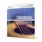 D'Addario EJ37 12-String Phosphor Bronze Acoustic Guitar Strings, Medium Top/Heavy Bottom, 12-54