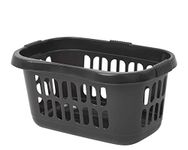 High Grade Upcycled Plastic Hipster Laundry Baskets Washing Clothes Linen Storage Bin Tidy -Midnight Dark Greyish