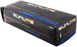 Sunlite Thorn Resistant Presta Valve Tubes, 700 x 28-35 (27 x 1 1/8"- 1 1/4") / 28mm, Black