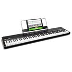 Alesis Recital - 88 Key Digital Piano Keyboard with Semi-Weighted Keys, 2x20W Speakers, 5 Voices, Split, Layer and Lesson Mode, FX and Piano Lessons