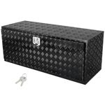 VEVOR Underbody Truck Box, 60" x 24" x 24" Pickup Storage Box, Heavy Duty Aluminum Diamond Plate Tool Box with Lock and Keys, Waterproof Trailer Storage Box with T-Handle Latch for Truck, Van, Trailer