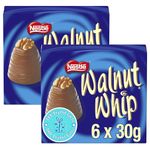 Nestle Walnut Whip Milk Chocolate 180g (Pack of 2) - Heavenly Flavored Fondant Creams, Ideal for Gifting & Sharing, Nutty Delight in Every Bite!