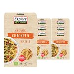 Explore Cuisine Organic Chickpea Fusilli: Gluten Free Pasta High in Protein and Fibre, Perfect for Vegan Diets, Lower in Carbs than Regular Pasta (6 x 250g)