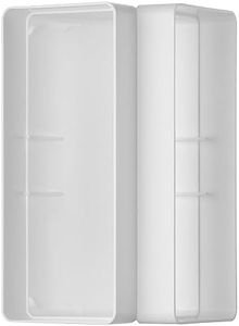Steinberg14 White 220 x 90 mm Vertical Elbow for Flat Channel 90° Plastic Ducting Adaptor Bend