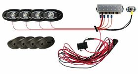 Rigid Industries 40024 Amber Rock Light Kit with 4 Light