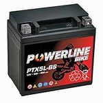 PTX5L-BS Powerline Factory Sealed Motorcycle Battery 12V 5Ah