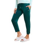 Enamor Women's Relaxed Track Pants (E048_Rain Forest