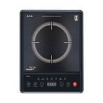 V-Guard Vic 1.6T 1600 Watt Induction Cooktop|Feather Touch Control & Crystal Glass Top|7 Pre-Set Cooking Modes|4 Hour Timer & 24 Hour Pre-Set Function|Auto Switch Off & Keep Warm Function, Manual