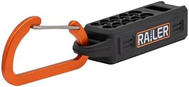 Screwdriver Magnetizer Bit Holder Organizer – Railer 10-Hole Magnetizer/Demagnetizer Bit Organizer Holder with Carabiner